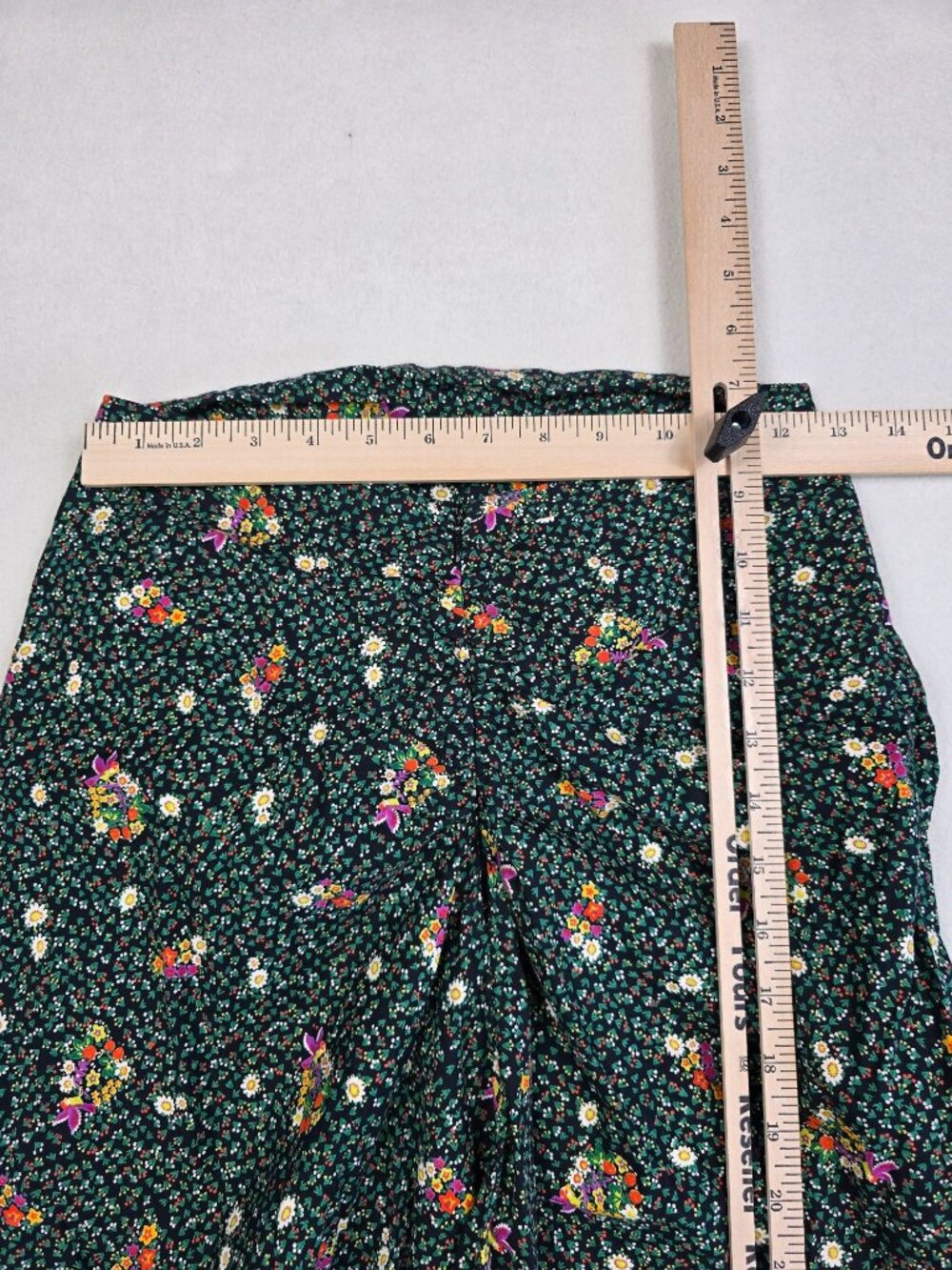 Free People Floral Print Maxi Skirt 5/6 100% Cotton Small Boho Cottage Core - Picture 3 of 5